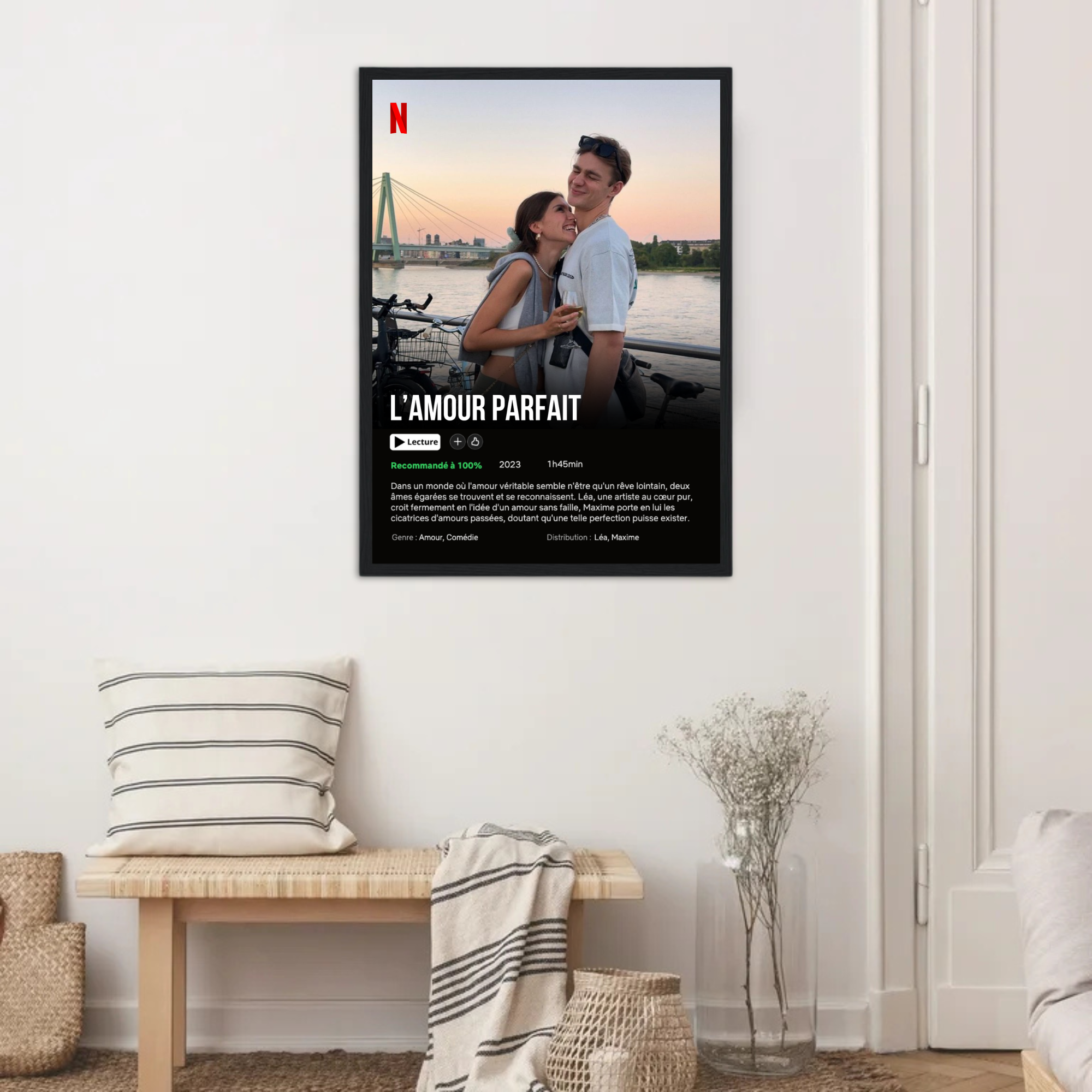 Netflix Couple - Affiche Personnalisée