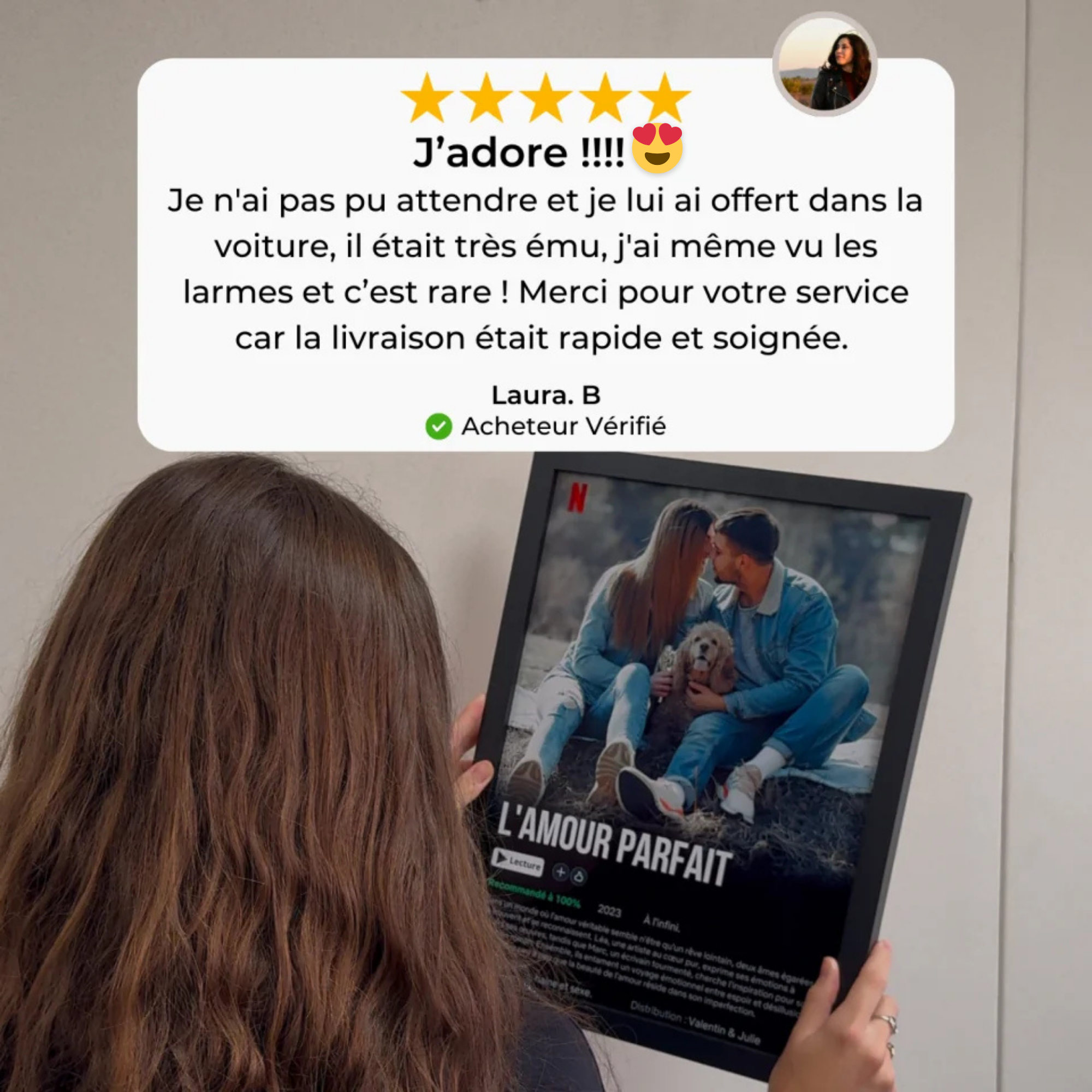 Netflix Couple - Affiche Personnalisée