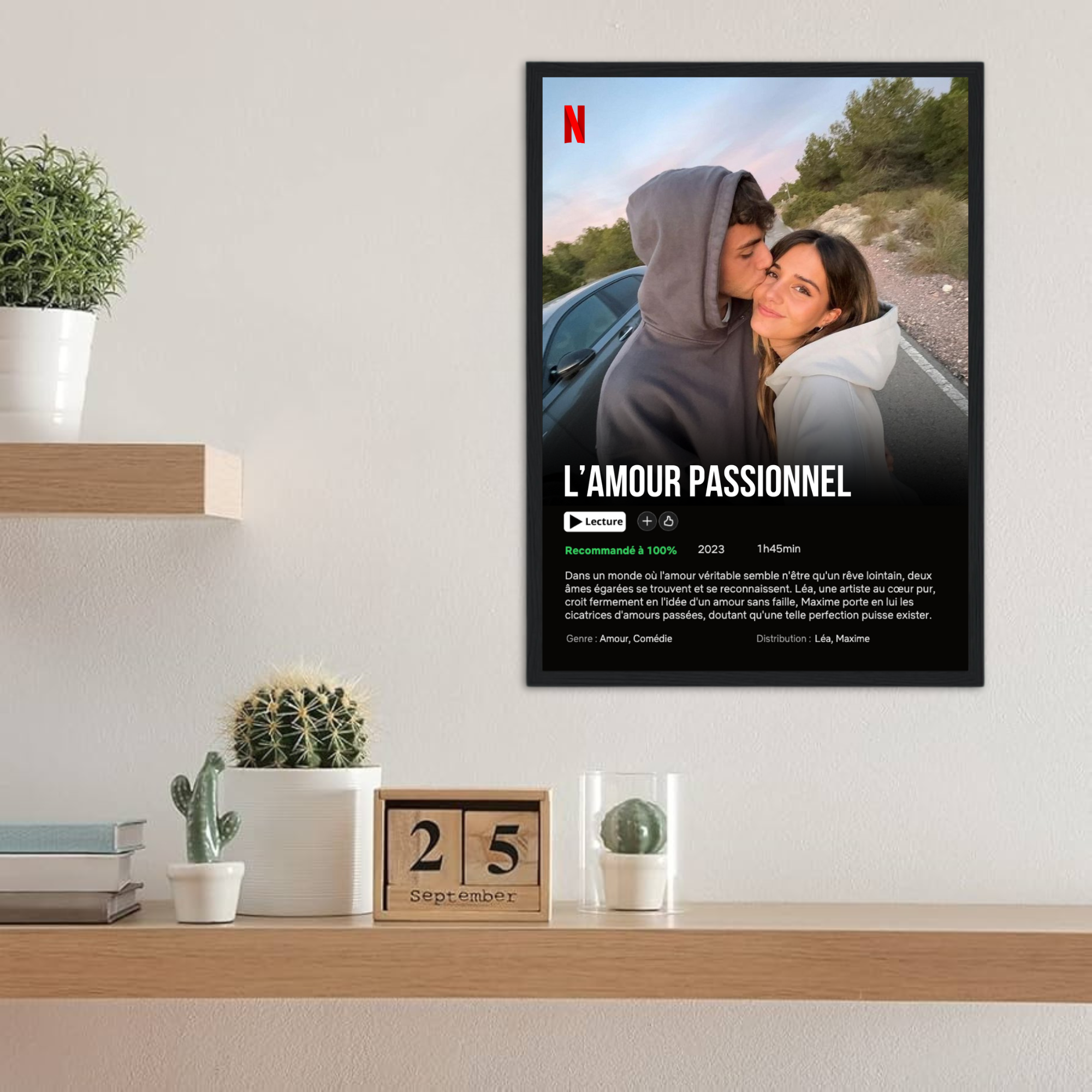 Netflix Couple - Affiche Personnalisée