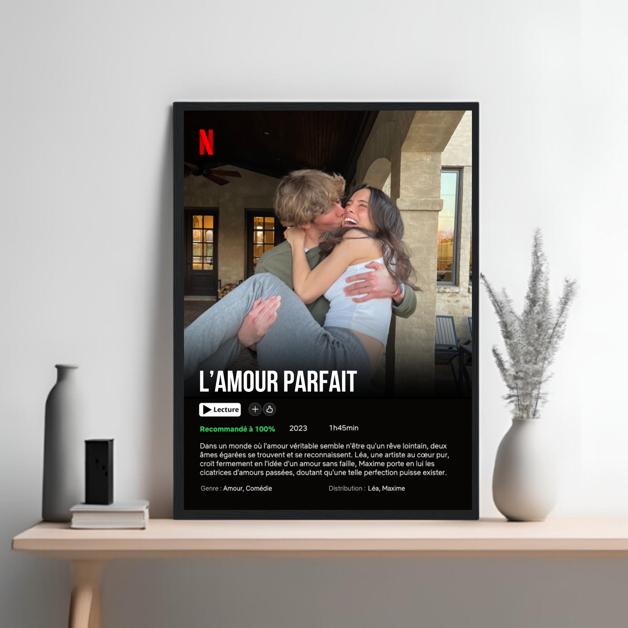 Netflix Couple - Affiche Personnalisée