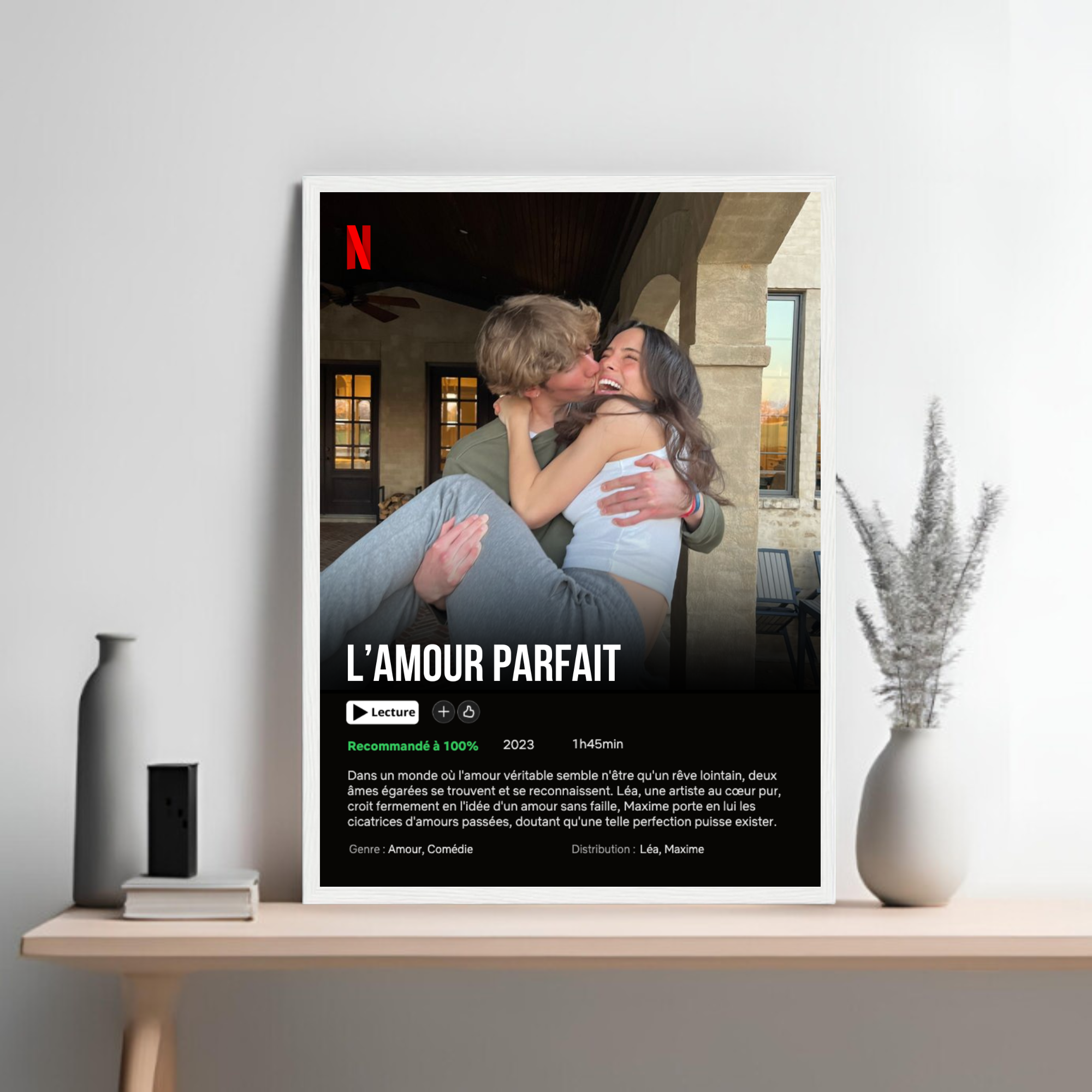 Netflix Couple - Affiche Personnalisée